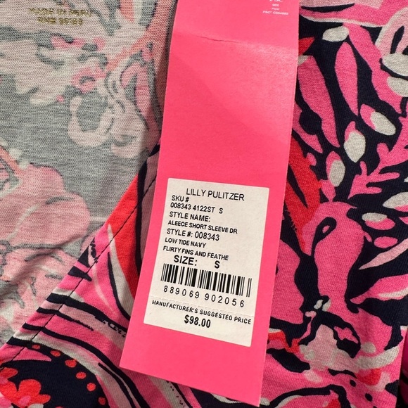 Lilly Pulitzer 100% cotton Aleece Floral Dress - Picture 4 of 8